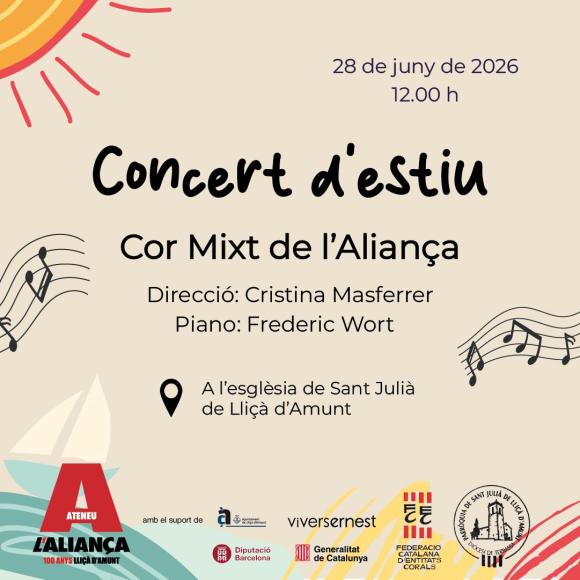Concert d’Estiu – Cor Mixt de L’Aliança